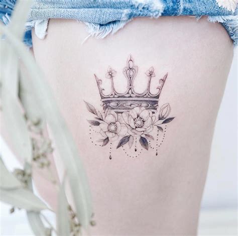 beautiful crown tattoos.